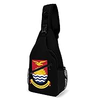 Coat of Arms of Kiribati Crossbody Bag Over Shoulder Sling Backpack Casual Cross Chest Side Pouch