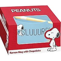 ICUP Peanuts Snoopy Sluuurp Ramen Mug w/Chopsticks Set