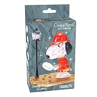 59198-3D Crystal Puzzle Snoopy Detective Puzzle for Adults and Children 34 Pieces