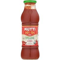 Mutti Organic Tomato Puree (Passata), 19.7 oz. | 6 Pack | Italy’s #1 Brand of Tomatoes | Fresh Taste for Cooking | Bottled Tomatoes | Vegan Friendly & Gluten Free | No Additives or Preservatives