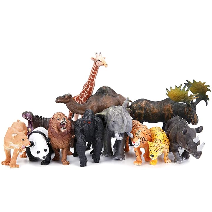 Mua Safari Animals Figures Toys, Realistic Jumbo Wild Zoo Animals Figurines  Large Plastic African Jungle Animals Playset with Elephant, Giraffe, Lion,  Tiger, Gorilla for Kids Toddlers, 12 Piece Gift Set trên Amazon