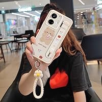 Lulumi-Phone Case for Oppo Realme GT NEO5/240W/Realme GT3, Anti-Knock Skeleton Luxurious Texture Back Cover Wrist Strap Soft case Waterproof Youth Lambskin Personality Anti-Knock