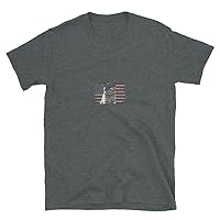 British Shorthair Cat July 4th Retro USA American Flag T-Shirt