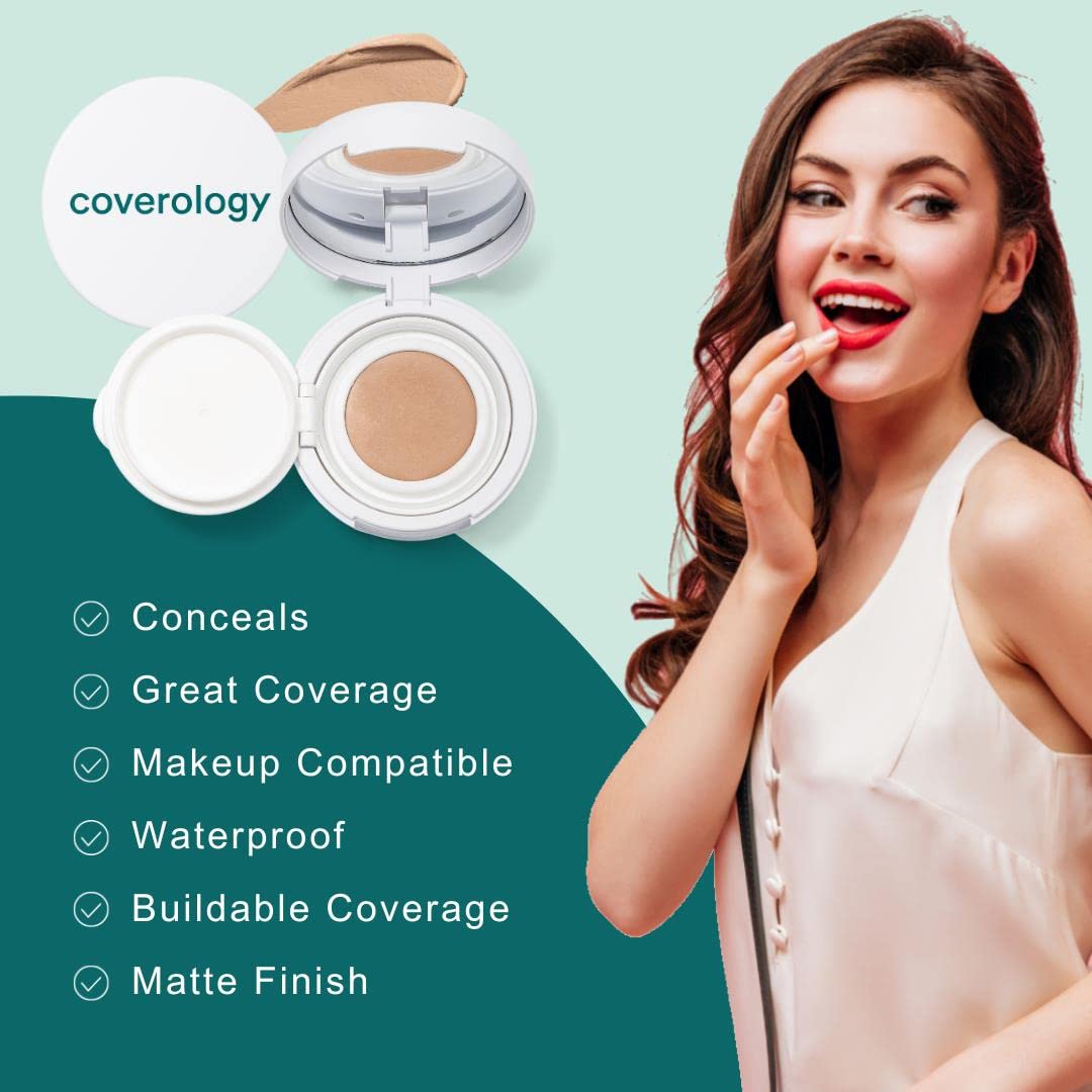 Coverology Cold Sore Treatment - Dark Shade - is a First of its Kind, Lightweight Treatment That Combines Ingredients with The Best Full Coverage Makeup to Help Disguise and Soothe Painful Cold Sores