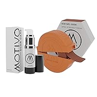 Motivo Advanced Scar Care Bundle: Scar Tape & Scar Cream (15ml) | Water & Sweat Resistant, Long-Lasting, Suitable for All Skin Types | Ideal for Surgical, C-Section, Trauma, & Acne Scars | Cocoa