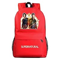 Casual Canvas Graphic Knapsack Supernatural Classic Backpack Basic Large Capacity Daypacks for Travel