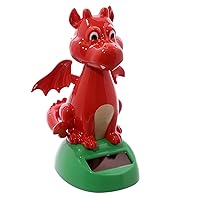 GiftLocalUK Fun Collectable Welsh Dragon Solar Powered Pal FF91