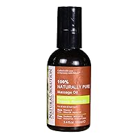 100% Naturally Pure Massage Oil,for Aromatherapy Relaxing Massage,Organic Marula Oil,Jojoba Oil & Olive Oil,Hair & Skin Care Benefits,Nourish & Protect - 3.4 oz Oily 8606E