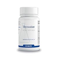 Biotics Research Thyrostim™ –Endocrine Support, Balance Thyroid Hormones, T3, T4. Support Thyroid Gland, Boost Metabolism, Aid in Digestion. Support Nervous System 90 Tablets