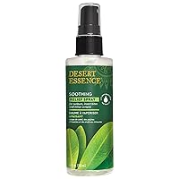 Desert Essence Soothing Relief Spray, 4 fl oz - Gluten Free, Vegan - Soothing Spray with Inherently Cleansing Australian Tea Tree Oil for Sunburn, Insect Bites, Minor Scrapes & Tired, Aching Feet