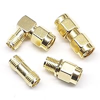 RP SMA Male Female to RP SMA Male Female Adapter RF Coax Coupling Nut Barrel Connector Converter 1Pcs (Color : SMA-K to RP-SMA-K)
