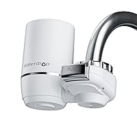 Waterdrop Ultra Filtration System for Skin Care, Faucet Water Filter, NSF Certified, 320 Gallons Longer Life Faucet, Tap Water Filter, Reduces Chlorine, Fit Standard Faucet, WD-FC-02, White(1 Filter)