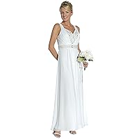 Wedding Dresses FNJ-1071W Sleeveless Formal Dress with Stones on Waistline and bustline