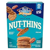Blue Diamond Almonds Pecan Nut-Thins Cracker Crisps, 4.25 Ounce (Pack of 12)