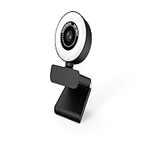 Firecore 1080P Webcam with Microphone & Privacy Cover, USB Plug & Play Web Cam, Desktop Laptop Computer Web Camera for Video Streaming, Conference, Recording, Gaming, Online Classes