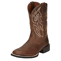 JUSTIN Men's Dusky Canter Cowhide Leather Western Boot Broad Square Toe - Se7510