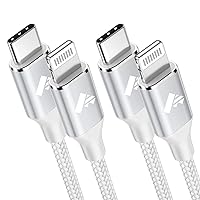 USB C to Lightning Cable 6FT 2Pack, Power iPhone Charger Cord MFi Certified Braided Fast iPhone Type C Charging Cord Compatible with iPhone 14 13 12 Pro Max Mini X XS XR 11 Pro 8 Plus 10 7 6 SE, iPad