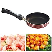 Frying Pan With Lid Nonstick Frying Pan Mini Fried Eggs Saucepan Small Frying Pan Flat Non-Stick Cookware Roasting Pans (Random Color)