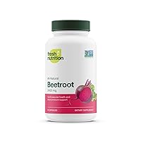 Organic Beet Root Capsules - 2400mg Potent Dosage - Antioxidant Support - Vegan, Non GMO, Gluten-Free - 90 Capsules