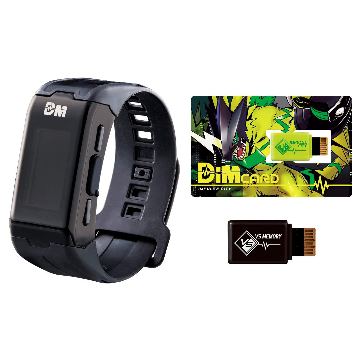 Digimon Vital Bracelet | Interactive Fitness Tracker with Step Counter, Heart Rate Monitor, Digital Watch and Virtual Pet | Train Your Digimon and Battle Your Friends | Colour Black (Free APP)