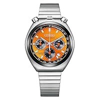 Citizen Chronograph Quartz Orange Dial Unisex Watch AN3660-81X