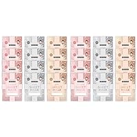 FREEMAN Limited Edition Christmas Metallic Sheet Masks, Variety 24 Pack, Brightening Gold, Purifying Silver, Soothing Rose Gold, Perfect for Wife, Spouse, Girlfriend, or Daughter