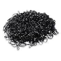 Mini Rubber Bands, 1000PCS Elastic Hair Bands, Soft Hair Ties, for Children Hair Braiding Hair Wedding Hairstyle (Black)