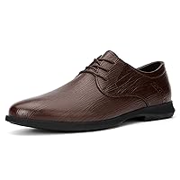Men's Suede Oxford Wingtips Block Heel Lace Up Style Pointed Toe Shoe Slip Resistant Business
