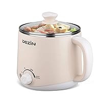 Electric Pot, 1.6L Ramen Cooker, Hot Pot Electric Stainless Steel, Multifunctional Electric Cooker for Egg, Pasta, Soup, Porridge, Oatmeal with Temperature Control and Keep Warm Function