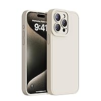 Designed for iPhone 15 Pro Max Case Silicone - Enhanced Camera Lens Protection - Soft Microfiber Lining Inside - Shockproof Protective Phone Case 6.7