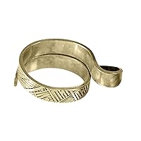 Knitting Ring for Finger Adjustable Crochet Ring Knitting Loop Ring for Faster Knitting Crochet Accessories (1-Gold)