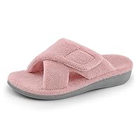 Women's Fuzzy Orthotic Arch Support Slippers Orthopedic Plantar Fasciitis Furry House Slide Slippers