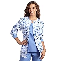Allure by White Cross Women's Floral Print Warm Up Jacket X-Large Print