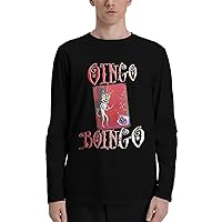 T Shirt Oingo Boingo Men's Fashion Round Neck T-Shirts Classical Long Sleeve Tops Black