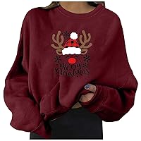 Christmas Tops for Women Snowflakes Turtleneck Long Sleeve Jumper Holiday Parties Sweaters Tunic Tops