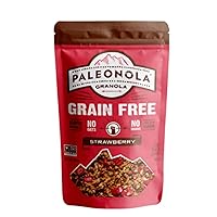 Paleonola – Grain Free Granola Strawberry Flavor – Non-GMO, Grain, Soy, Gluten, Dairy Free – Low Carb Protein Snack For A Healthy Breakfast