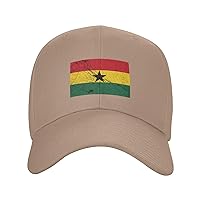 Flag of Ghana Texture Effect Baseball Cap for Men Women Dad Hat Classic Adjustable Golf Hats