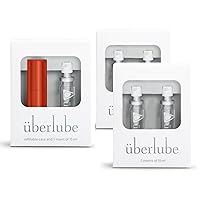 Uberlube Sedona Travel + 4 Refills Bundle - Sedona Travel Lube Kit + 4 Refills, Unscented, Flavorless, Works Underwater - 75ml Total