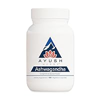 Ayush Herbs Ashwagandha, Ayurvedic Cognitive Support Supplement, Ashwagandha Herbal Supplement, 120 Vegetarian Capsules