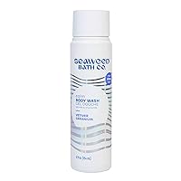 Seaweed Bath Co. Calm Body Wash, Vetiver Geranium Scent, 12 Ounce, Shower Gel for Men & Women, Vegan, Paraben Free, Sulfate Free, Cruelty Free