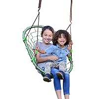 Tree Swing – Swing Chair, Tree Swings for Kids and Adults Outdoor, Weather Resistant, Heavy Duty Metal Frame Multi-Position, Ages 4 and Up, Holds up to 200lbs, Woval