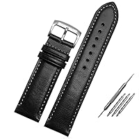 For Substitute Citizen AT8020 JY8078 wristband genuine leather strap 23mm blue Watch Band with folding buckle bracelet