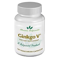 Ginkgo V® Dietary Supplement - Ginkgo Biloba Extract - 100 Capsules