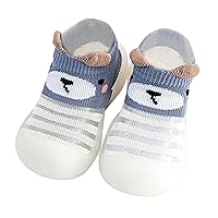 6 Toddler Shoes Infant Boys Girls Animal Prints Cartoon Socks Shoes Toddler Breathable Mesh The Floor Socks Non Slip M 2