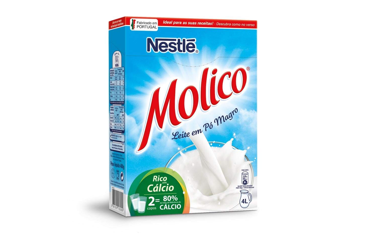 Molico Skimmed dry milk powder - 3 x 400gr / 14.10oz