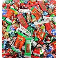 Christmas Candy Variety Pack - 2Lb Bulk Chocolate, Peppermint Candy, Hershey Kisses - Christmas Candy Stocking Stuffers