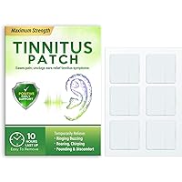Tinnitus Relief for Ringing Ears - Maximum Strength Ear Tinnitus Relief Patches, Hearing Loss Ear Tinnitus Relief Treatment, Improve Hearing and Relieves Discomfort, 48Pcs