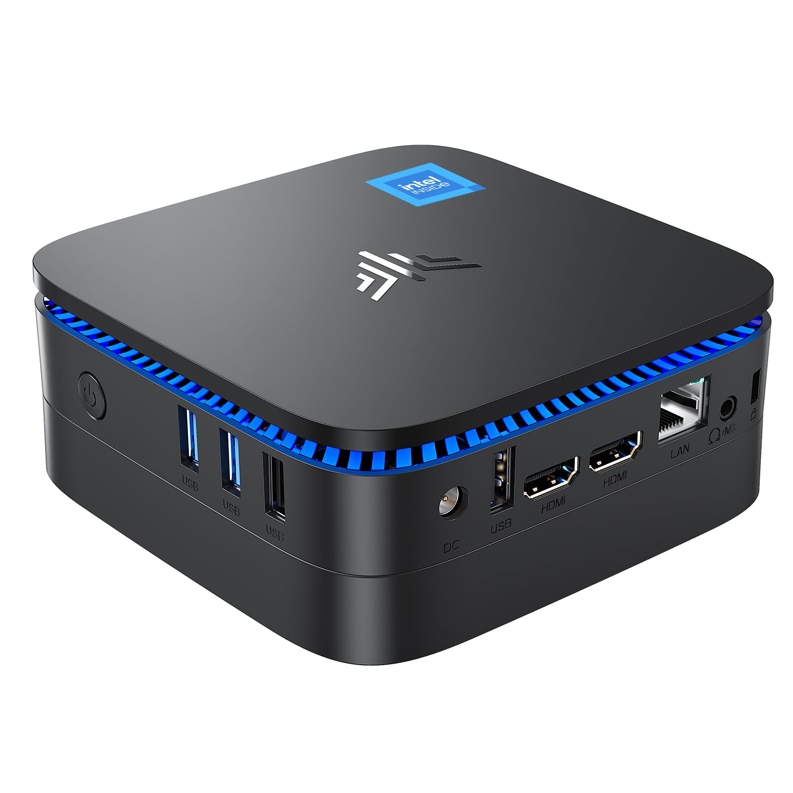 KAMRUI AK1PLUS Mini PC with Intel Alder Lake N97(up to 3.60 GHz), 16GB RAM 512GB ROM Small Desktop Computer, 4K UHD Mini Computers Support WiFi 6 BT5.2 Dual HDMI LAN on Business Home Office Family-NAS
