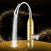 Instant Hot Water Faucet Speed​hot Water Faucet 3 Seconds Speed Hot Water Bath Faucet Kitchen Water Kitchen tap (Color : Gold)