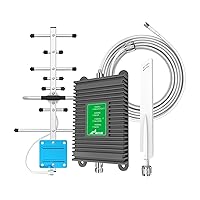Cell Signal Booster for Home Support All U.S Carriers Verizon AT&T T-Mobile Cell Phone Signal Booster Enhance 3G LTE 4G NR 5G Cell Signal Booster FCC Approved